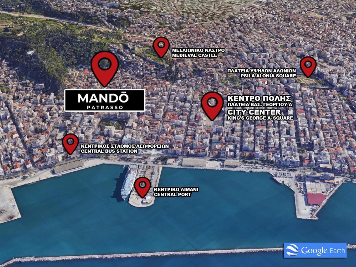 Mando Patrasso - Classical Apartment In The Center Of Patras With Free Parking Екстер'єр фото